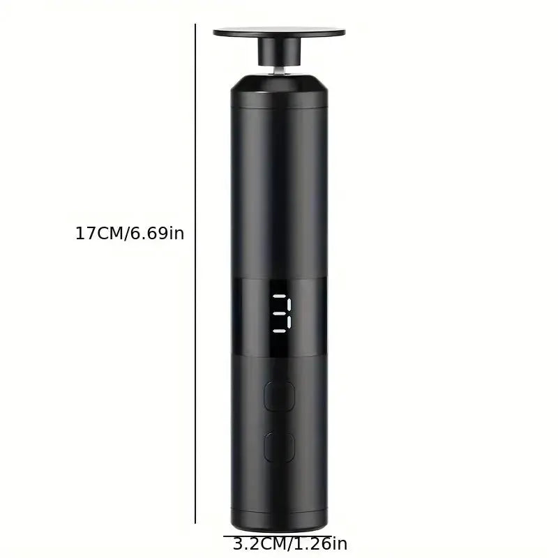 Simples Market USB charging foot grinder, 2-in-1 foot and nail care device, black