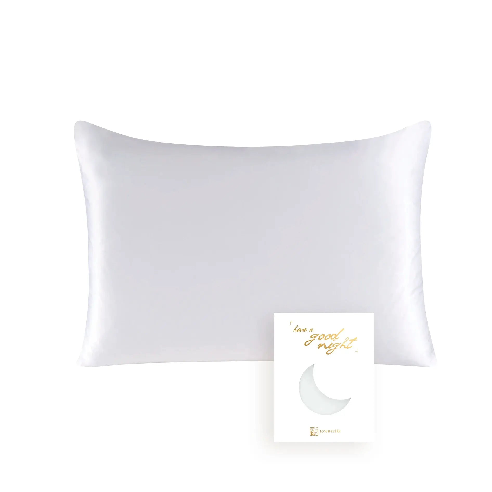 Simples Market mulberry silk pillowcase, white, 19 momme, OEKO-TEX luxury