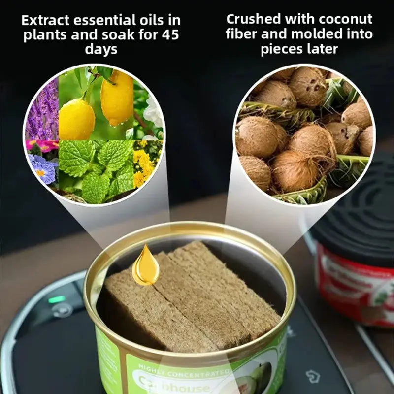 Canned Wood Block Car Air Freshener Odor Eliminator Long Lasting Aromatherapy For Auto Home Wardrobe Deodorant