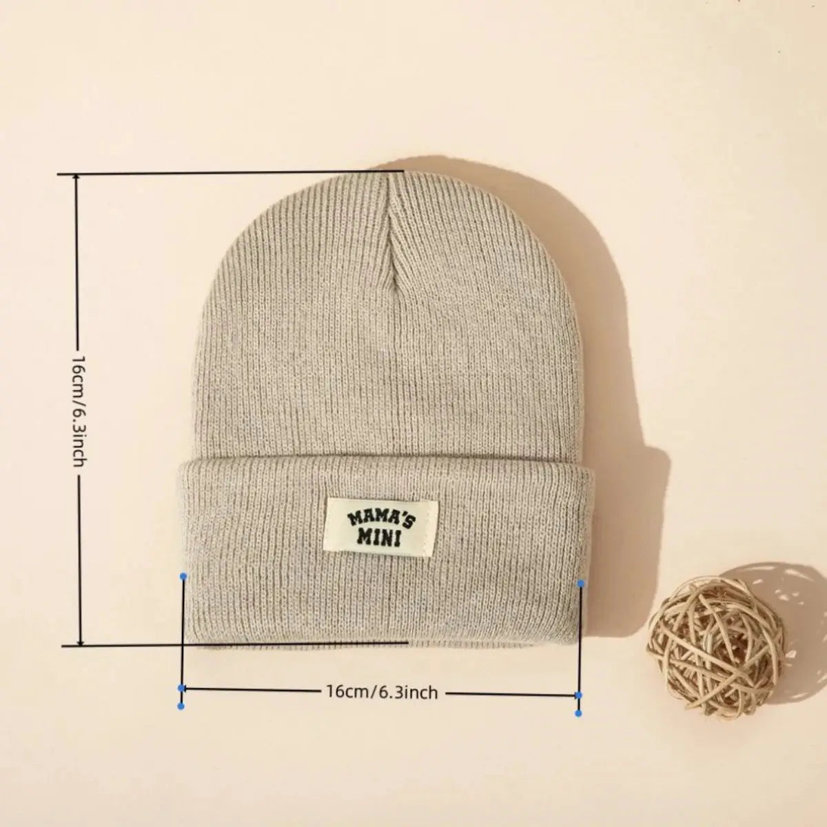 Clearance 3 Piece Set Baby Knitted Hat Winter Warm Cap With Letters Unisex For Boys And Girls Ages 0 To 24 Months