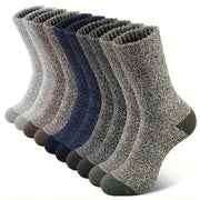 5 Pack Merino Wool Socks For Men Super Thick Thermal Hiking Socks For Cold Weather