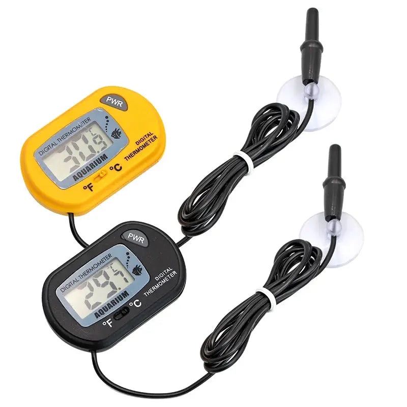 Digital Aquarium Thermometer With LCD Display Waterproof Probe For Fish Tank Temperature From 50C To 70C And Alarm