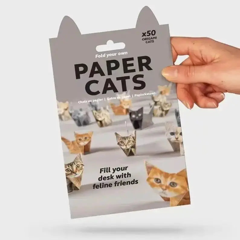 DIY Origami Paper Animals Kit 50 Pieces Cats Dogs Dinosaurs Fold Your Own 3D Desk Decor Toy For Kids And Adults