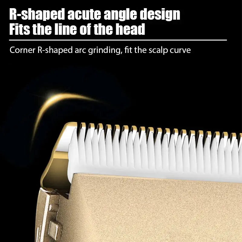 GroomTech Electric Hair Trimmer And Shaver Rechargeable Cordless With Stainless Steel Blade For Precise Home Grooming