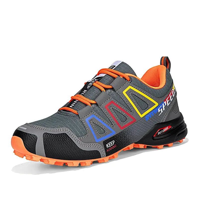 Unisex Outdoor Hiking Shoes Lace Up Non Slip Lightweight Tactical Training Sports Shoes Casual Cycling