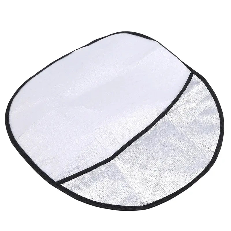 Steering wheel sun shade Simples Market silver double-thick foldable UV protection car accessory