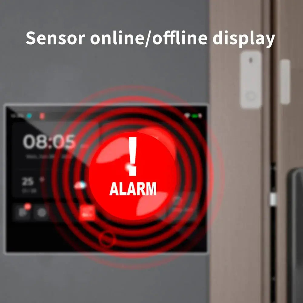 KERUI 4G/WiFi GSM home alarm with a dark gray 7-inch IPS touchscreen panel.