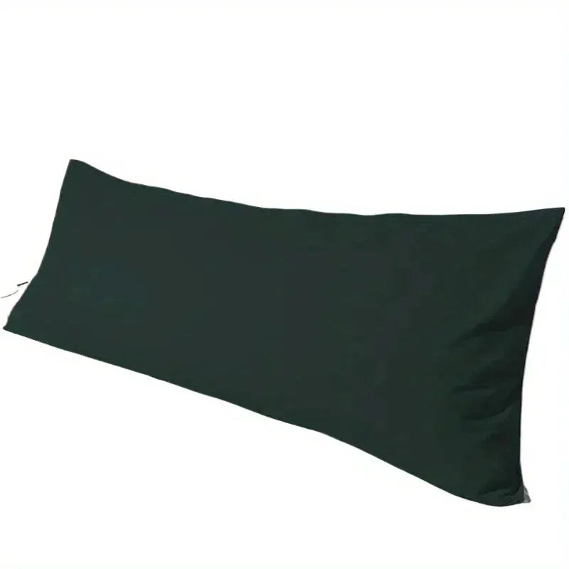 Luxurious body pillow cover, double-brushed polyester, dark green, 20x54