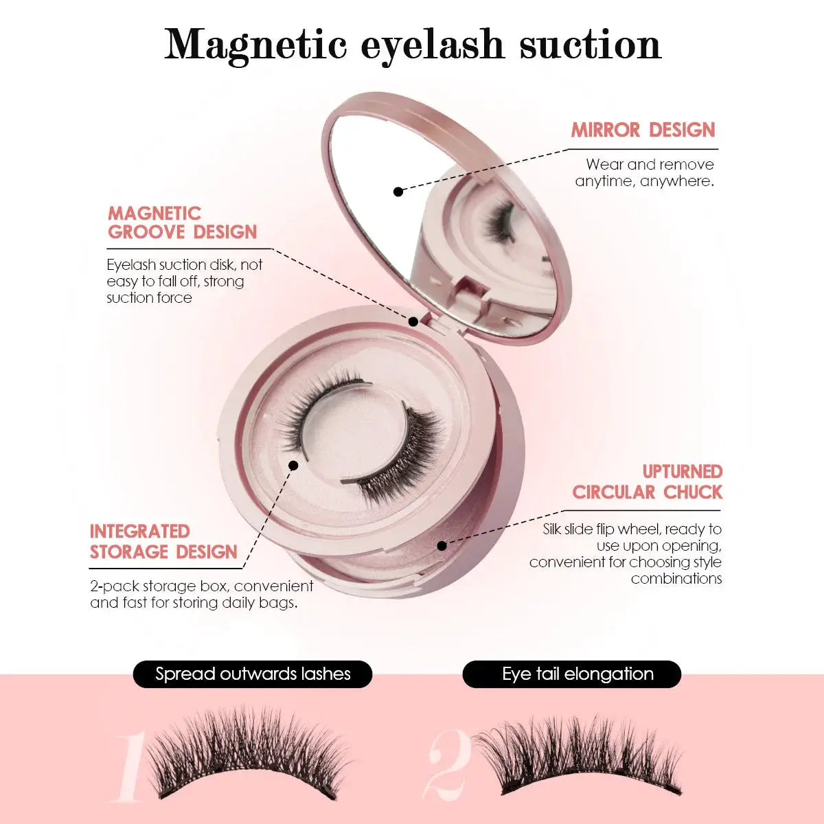 Magnetic Eyelashes Half Pair Handmade 3D Mink Reusable False Eyelashes Set Natural Long Look With Tweezers Tool