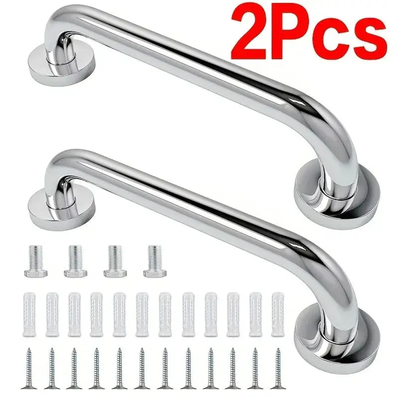 Simples Market 304 stainless steel bathroom grab bars, chrome, 2 pcs with mounting hardware