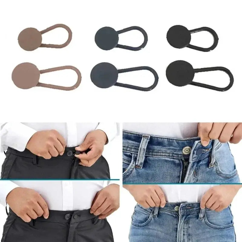 12 Pack Pants Extender Buttons 15mm 18mm Flexible Waist Extenders for Jeans Pants Women Men Pregnancy Skirts
