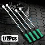 Simples Market tire levers set, 4 metal tire removal tools with green ergonomic handles for cars and motorcycles