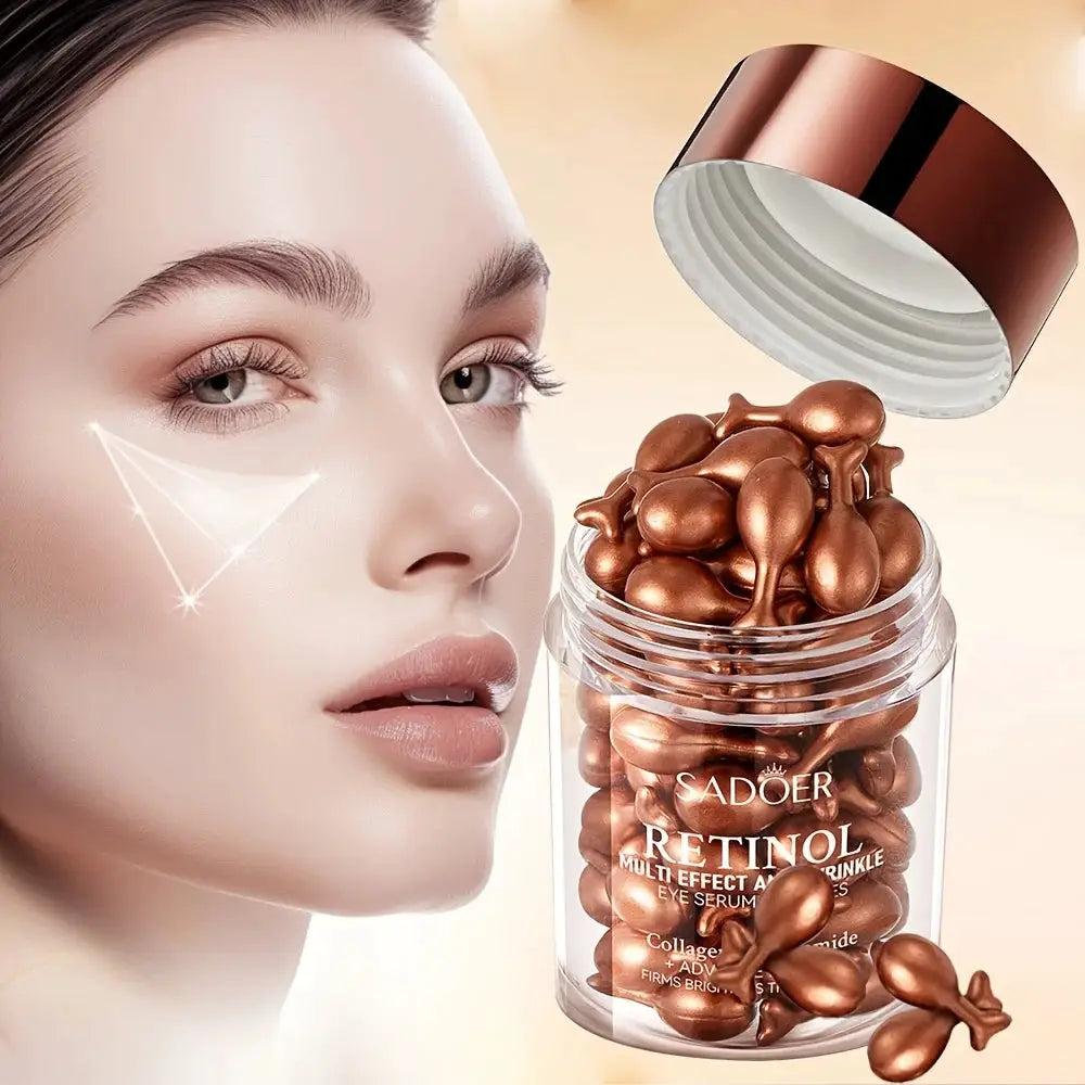 Lumina Retinol Multi Effect Firming Capsule Serum Hydrating Eye Cream Set For Delicate Eye Area