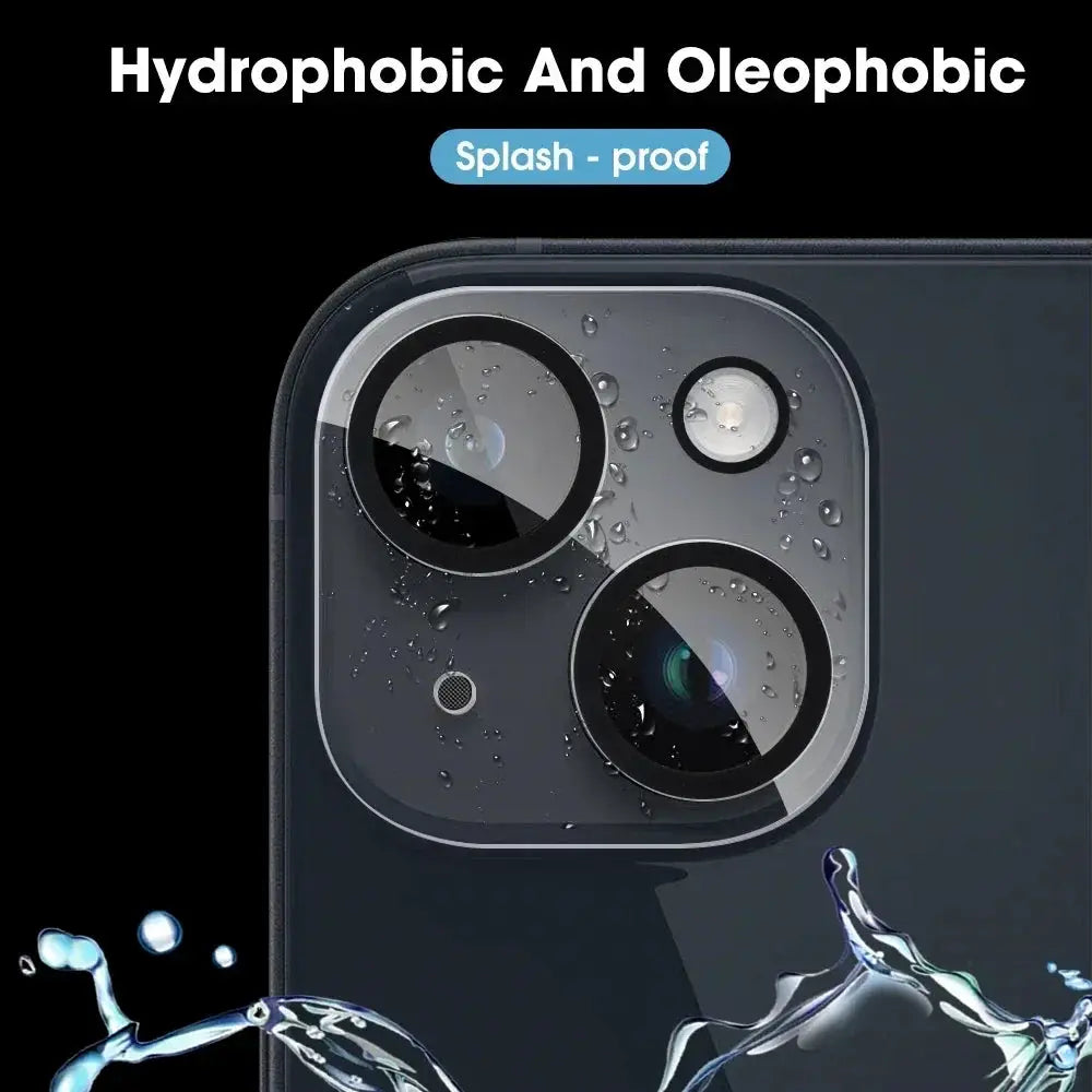 HD back camera tempered glass protector for iPhone rear lenses; anti-scratch, fits iPhone 13 mini–17 Pro Max