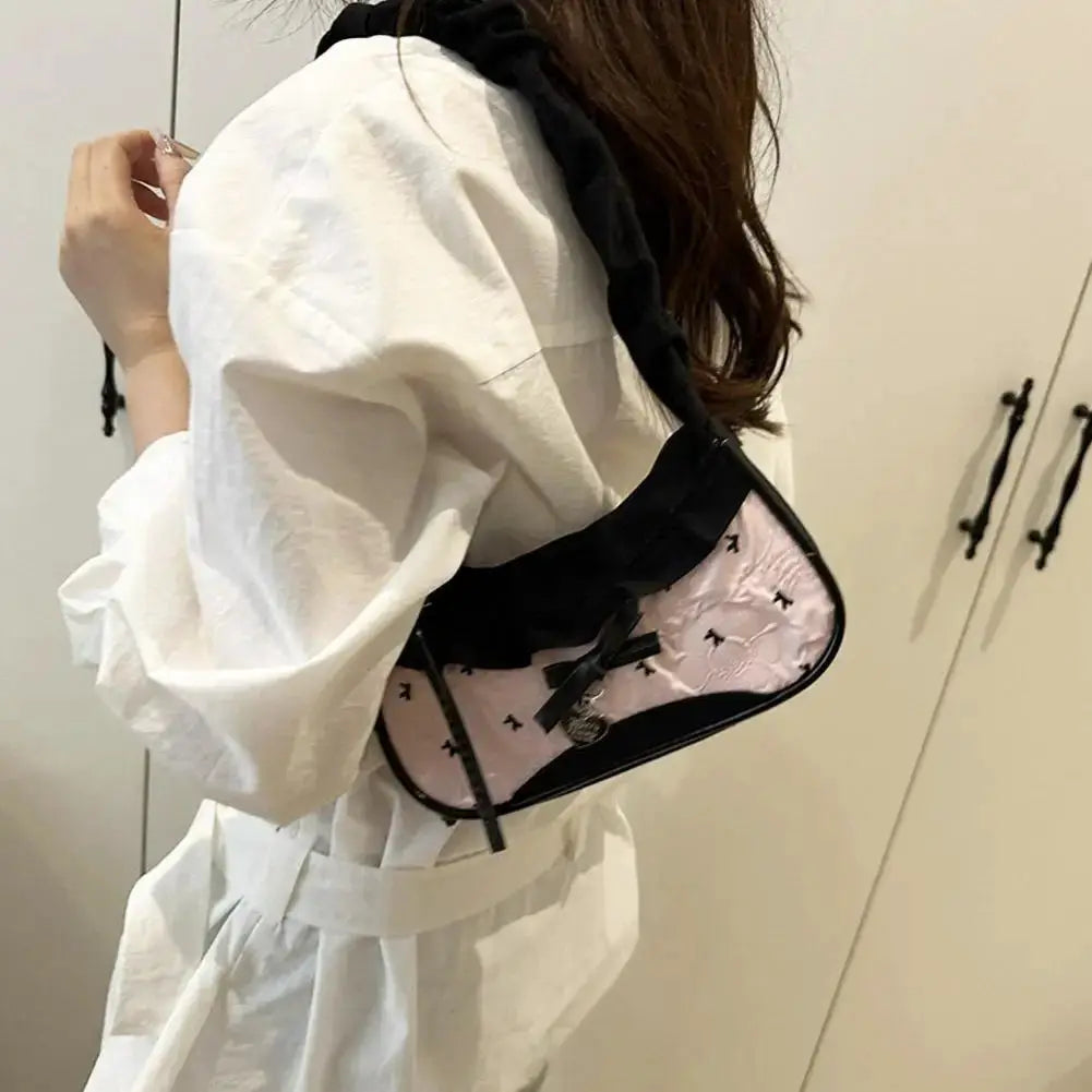 Fashion Grid Mini Handbag With Adjustable Shoulder Strap For Crossbody Or Handheld Use For Everyday Commute