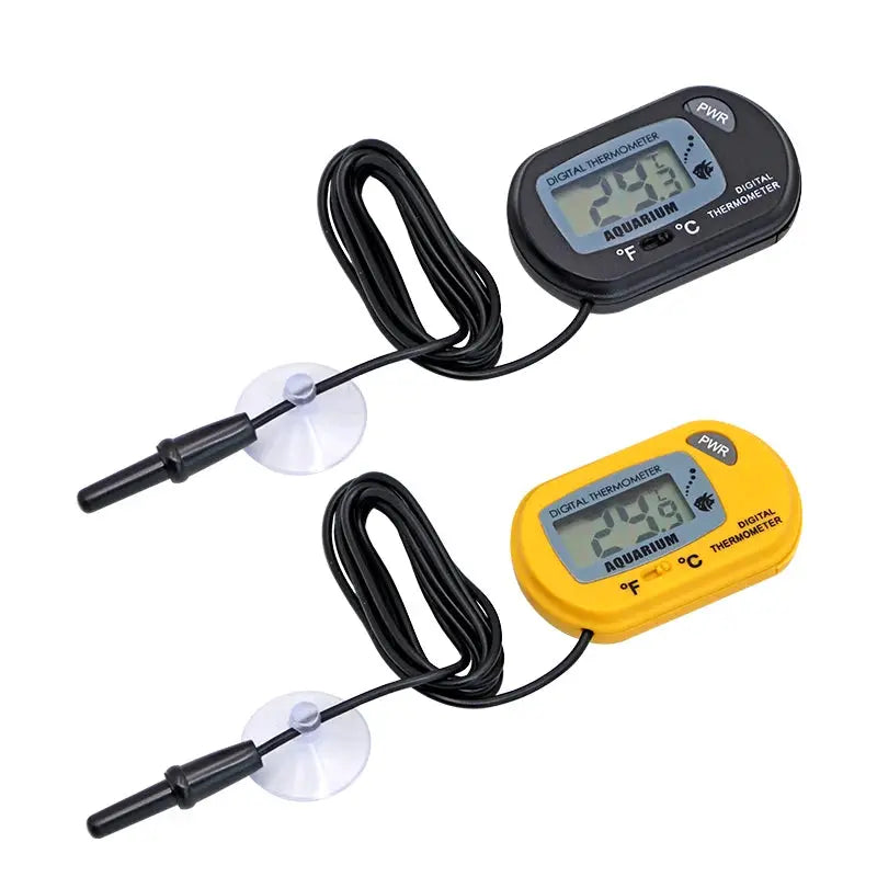 Digital Aquarium Thermometer With LCD Display Waterproof Probe For Fish Tank Temperature From 50C To 70C And Alarm
