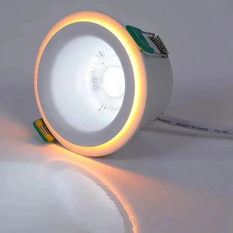 LED downlight 9W with 3-color adjust by switch, Simples Market ceiling recessed spotlight