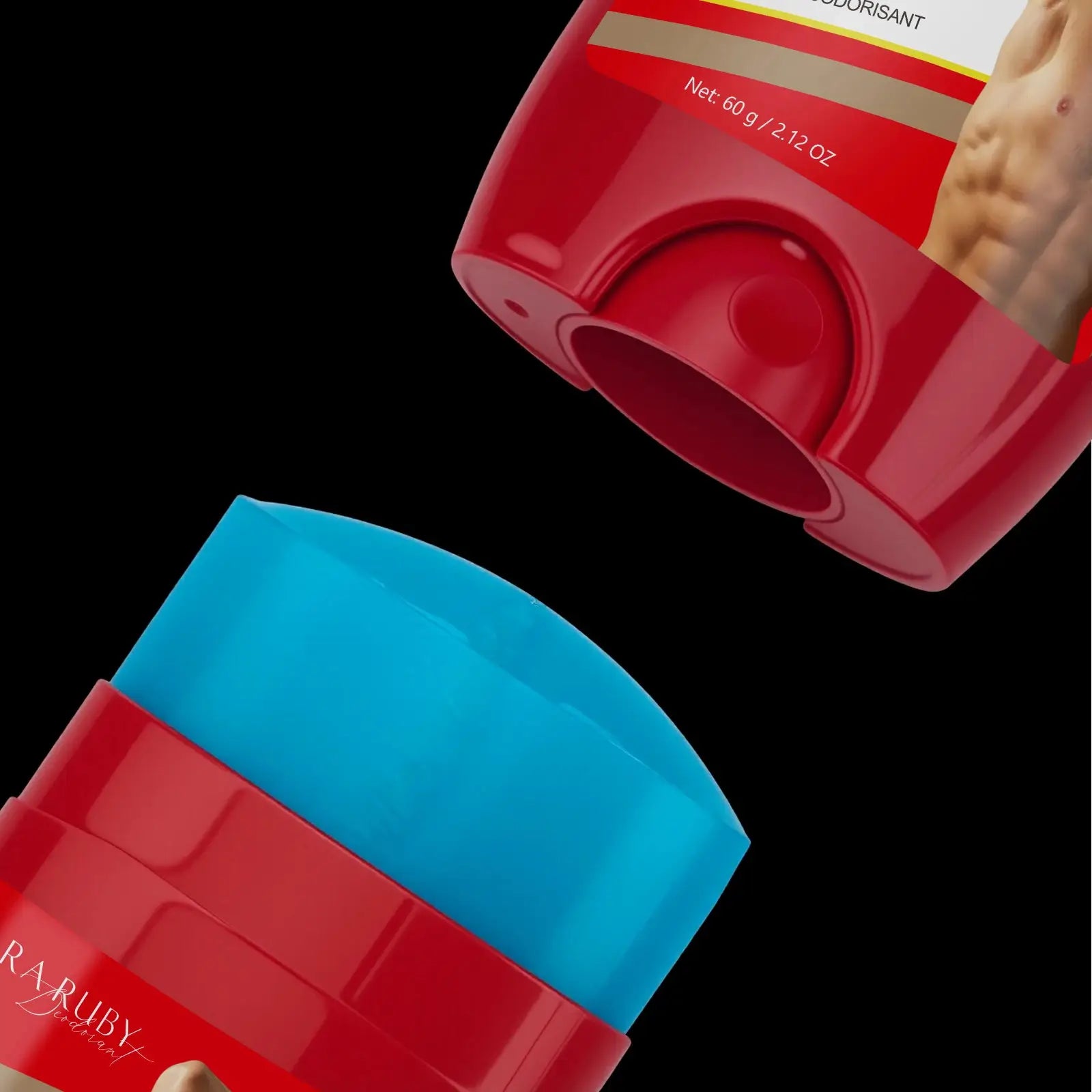 Old Spice Sandalwood Deodorant for Men Cream; aluminum-free, portable, three red and blue bottles