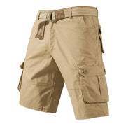 Men's Cargo Knee Shorts Cotton Casual Bermuda For Golf Running And Gym Plus Size Versatile