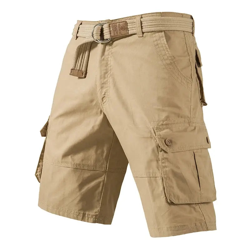 Men's Cargo Knee Shorts Cotton Casual Bermuda For Golf Running And Gym Plus Size Versatile
