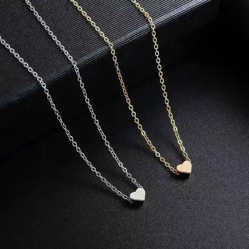 Fashion Exquisite Love Pendant Necklace For Women Zinc Alloy Clavicle Jewelry Gift For Temperament