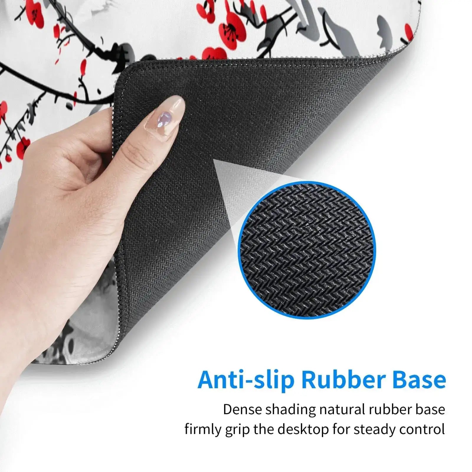 Large Desk Mouse Pad For Gaming With Stitched Edges And Non Slip Rubber Base Extended Size