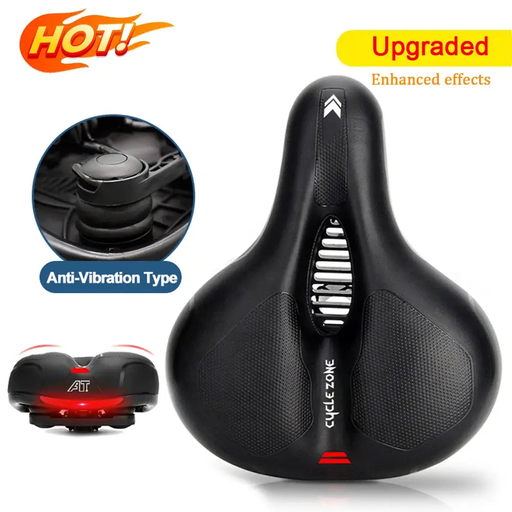 Hollow Breathable Bicycle Saddle For Men And Women MTB Road Bike Seat Shock Absorbing Comfort For Big Butt