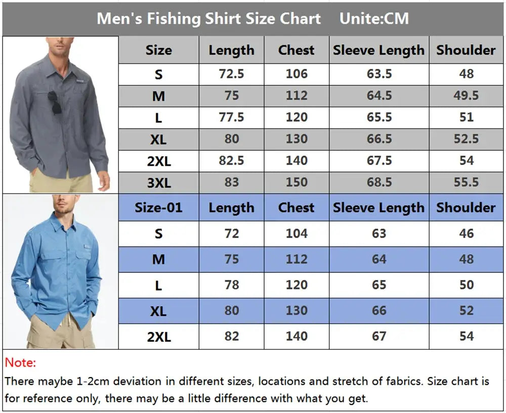 Summer Men's UPF 50+ Casual Long Sleeve Fishing Shirts, Lightweight Tactical Button Down Shirt with Breathable Back Mesh