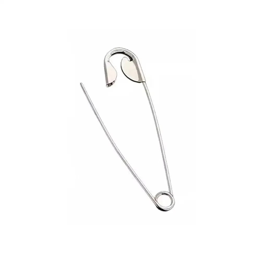 LuxeLocks Large Metal Safety Pin Hair Claw With Secure Slip Resistant Grip For All Hair Types