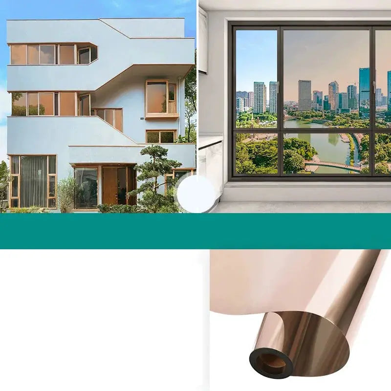 Household Insulated Glass Film For Windows Privacy Protection And Sun Protection One Way Mirror Window Film