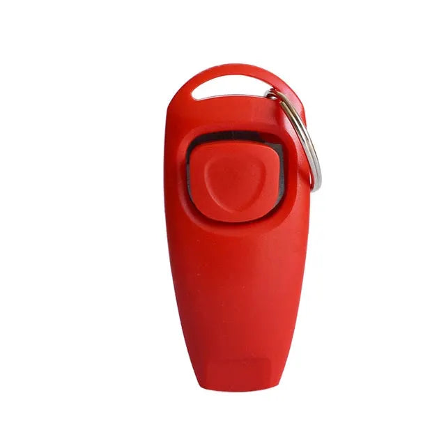 2-In-1 Dog Clicker And Training Whistle With Key Ring For Puppy Training And Barking Control