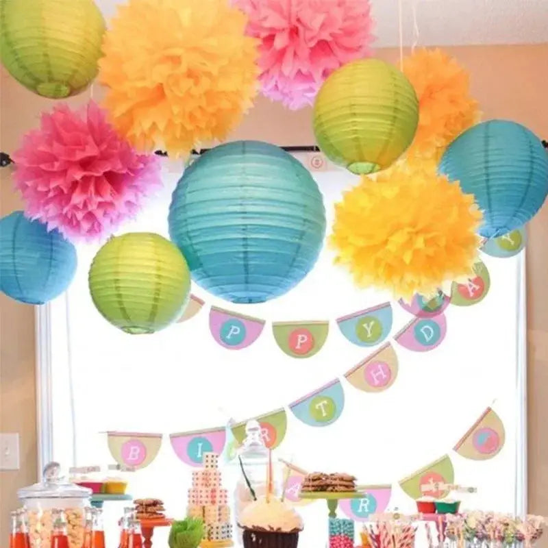 12 Inch Chinese Paper Lantern Ball DIY Handmade Round Lantern For Wedding Christmas Event Party Decorations 30cm
