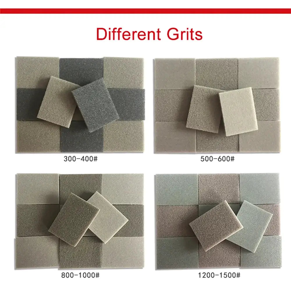 20 Pcs Sanding Sponge Sandpaper Set 30x40mm Assorted Grits 300 To 1500 For Metal Drywall Wood Car Polishing