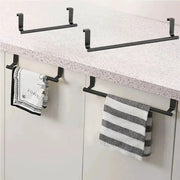 Over Door Stainless Steel Towel Rack Organizer For Bathroom Use
