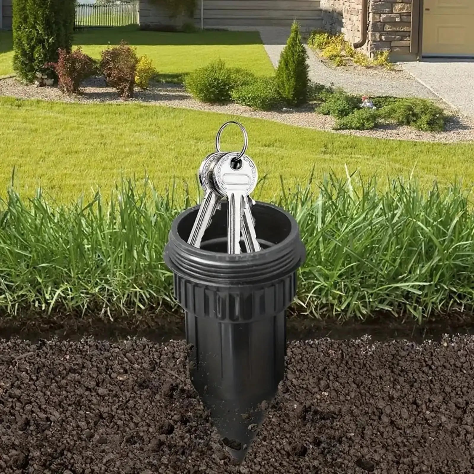 Sprinkler Key Hider Realistic Garden Sprinkler Head Safe For Outdoor Yard Emergency Cash And Keys Easy Push Into Ground