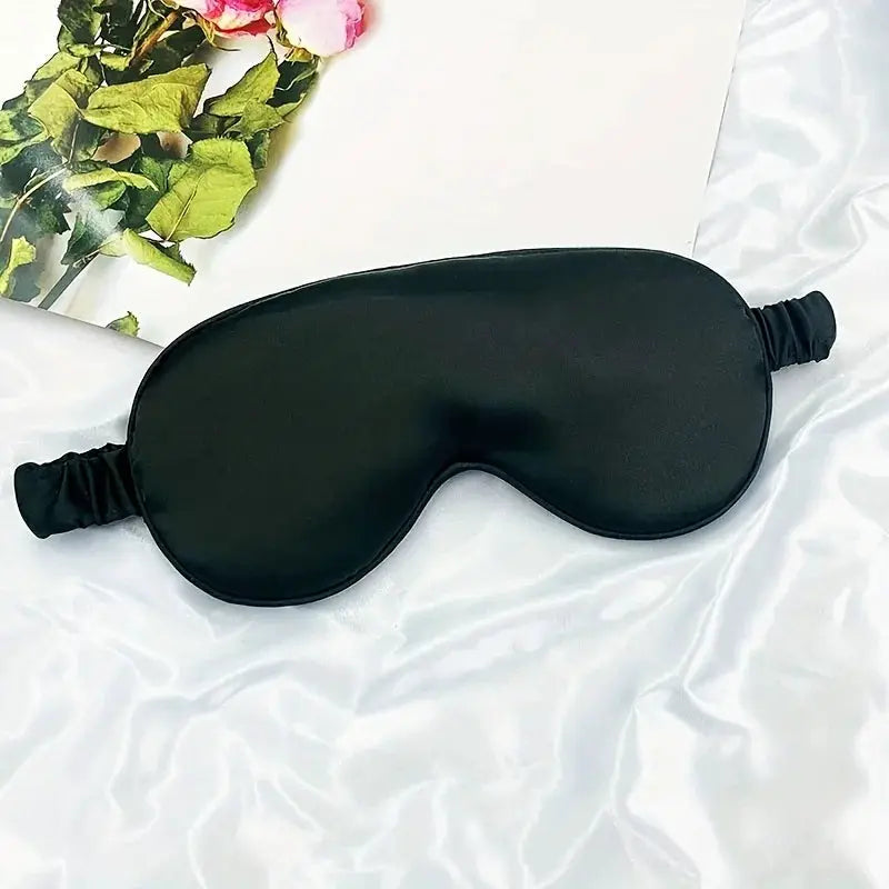 DreamSilk Double Sided Imitation Silk Sleep Eye Mask With Adjustable Strap For Blackout Travel And Naps