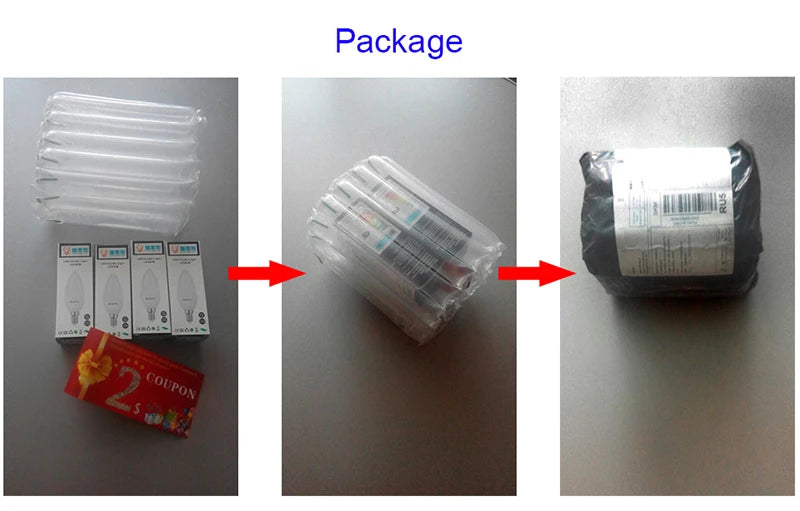 GU10 modern LED ceiling lamp kit by Simples Market; components shown in clear plastic wrap with a black outer package