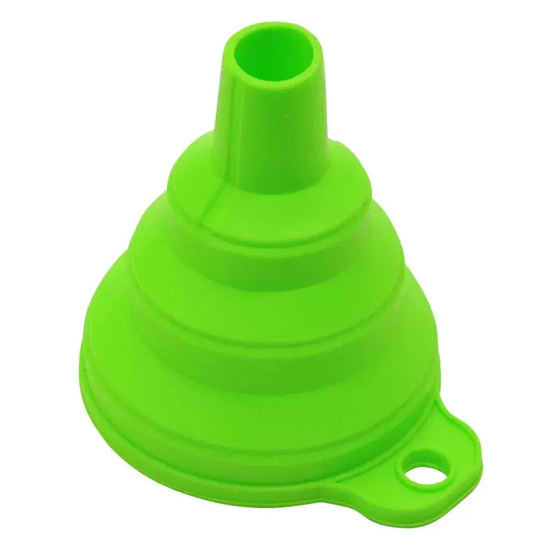 Mini Foldable Silicone Funnel Collapsible Portable Fuel Hopper Oil Beer Kitchen Accessories