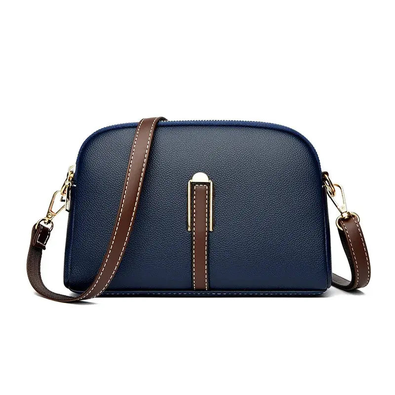 LunaVogue Genuine Cowhide Leather Flap Bag Lightweight Crossbody With Luxurious Silhouette For Women