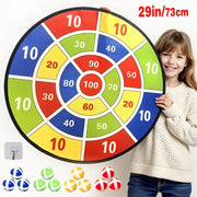 Montessori Throwing Slingshot Target Sticky Ball Dartboard Basketball Board Games Educational Outdoor Toy For Children