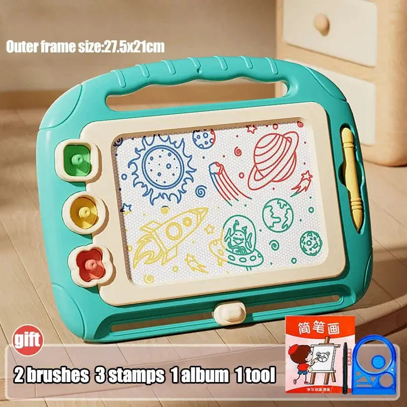 Kids Magnetic Drawing Board Cartoon Graffiti Toy Montessori Learning Toy For Kids