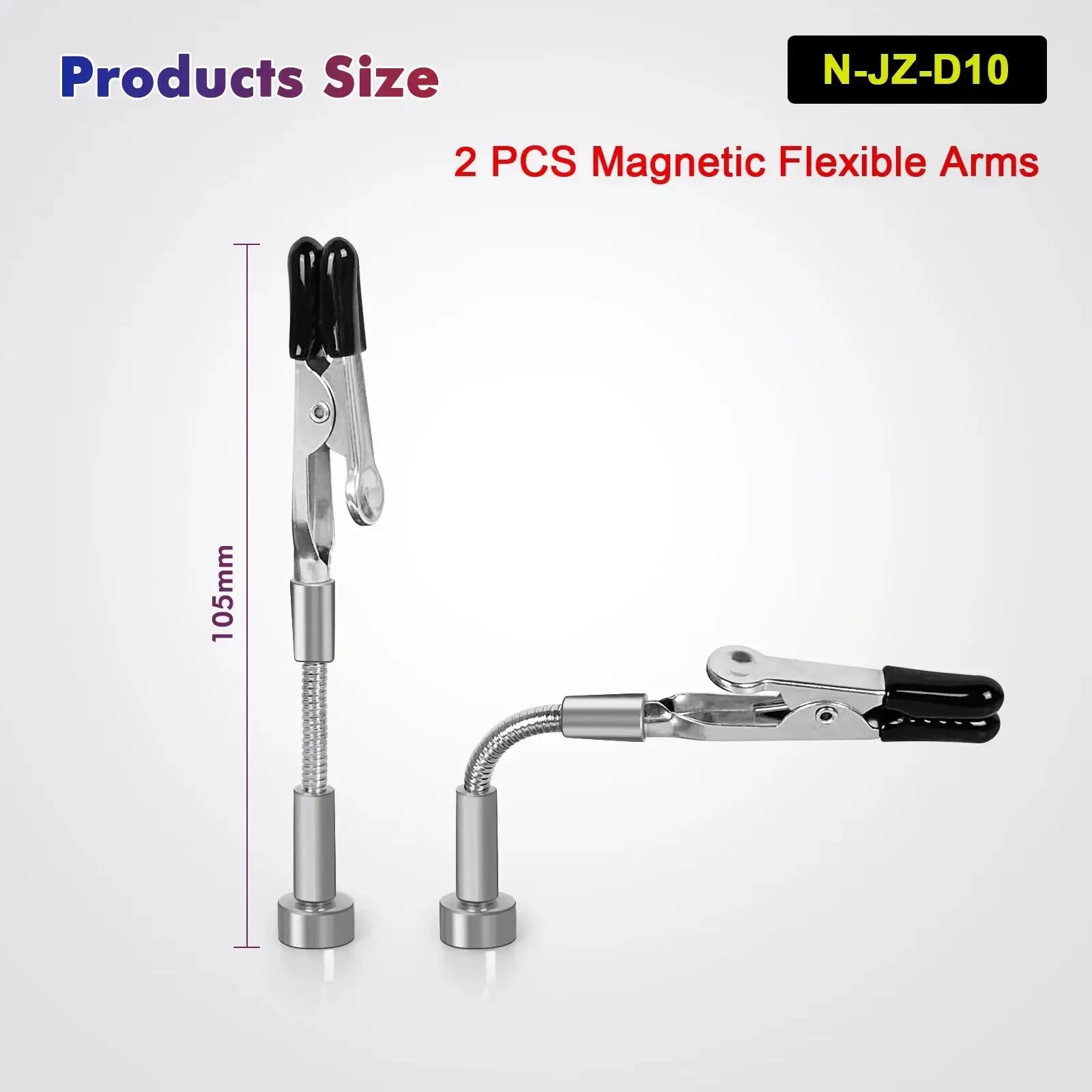 NEWACALOX Magnetic Mini Soldering Arm Holder for PCB Circuit Board with 360 Degree Chuck for Jewelry Making and Repair