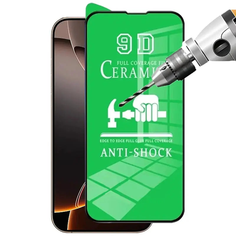 4-pack clear ceramic iPhone screen protector with anti-shock