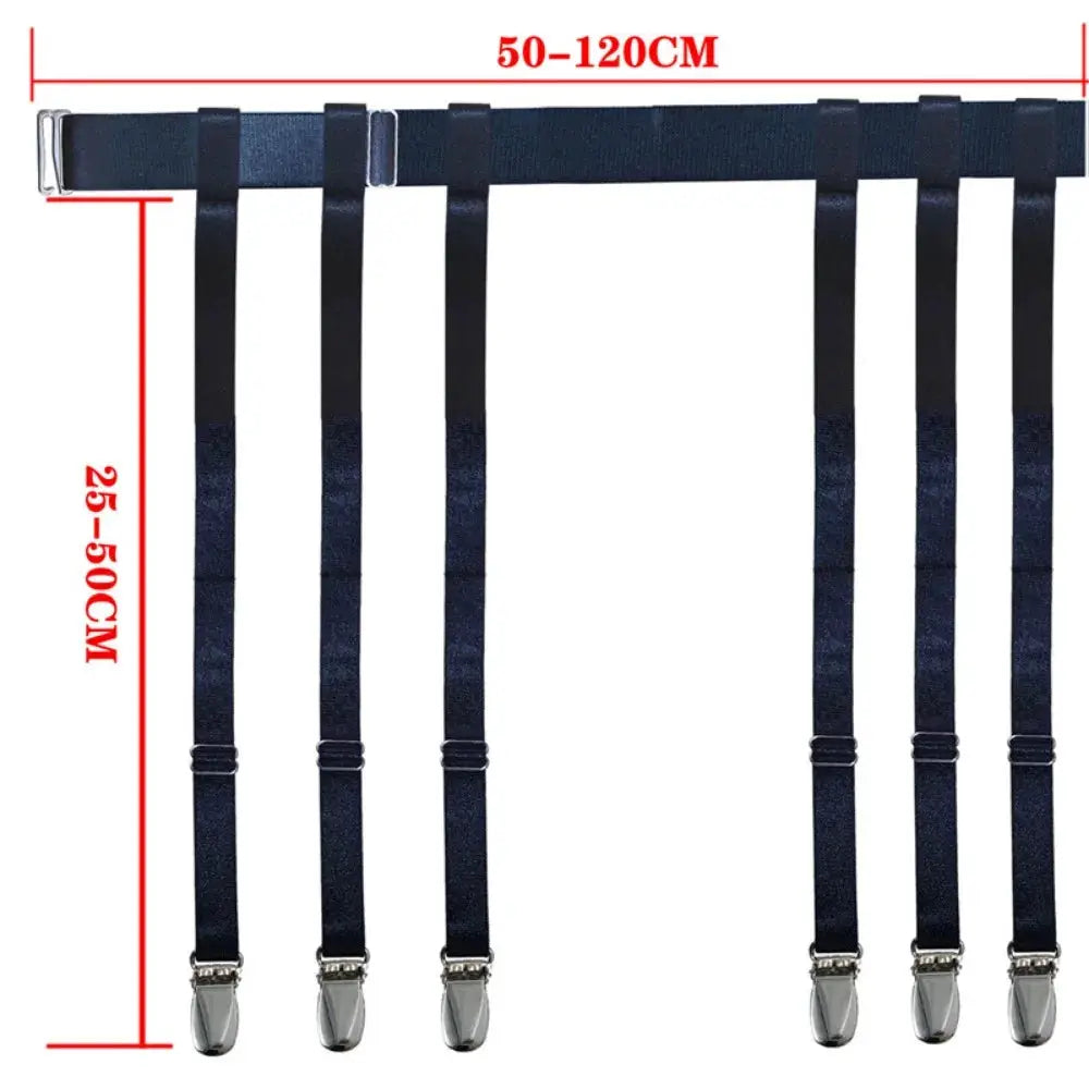 GarterGlam Garter Belt For Women And Girls Adjustable Elastic Thigh High Stockings Suspenders