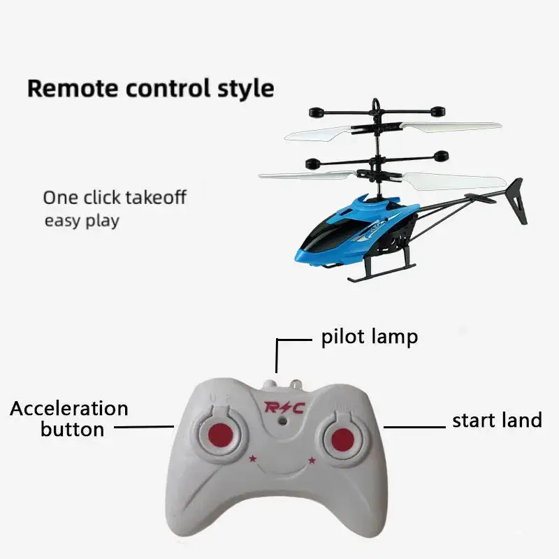 Rechargeable Mini RC Drone With Remote Control Fall Resistant Design For Safe Durable Kids Toys