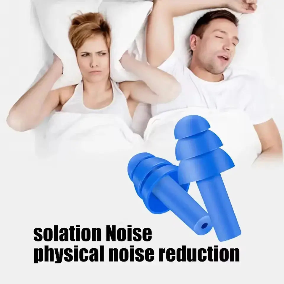 Reusable Silicone Ear Plugs For Sleeping And Swimming, Noise Cancelling, Waterproof With Box, 1 Pair