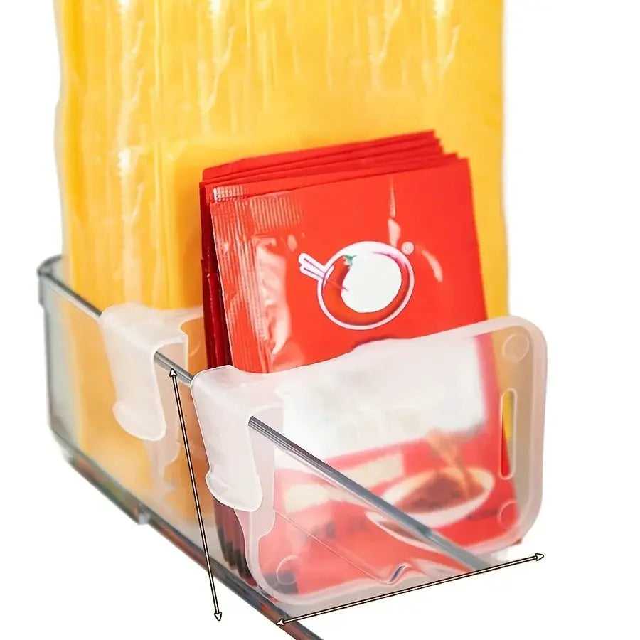 5 10 15 20 Pieces Sturdy Clear Refrigerator Organizer Dividers Adjustable Fridge Storage Space Saving Compartments