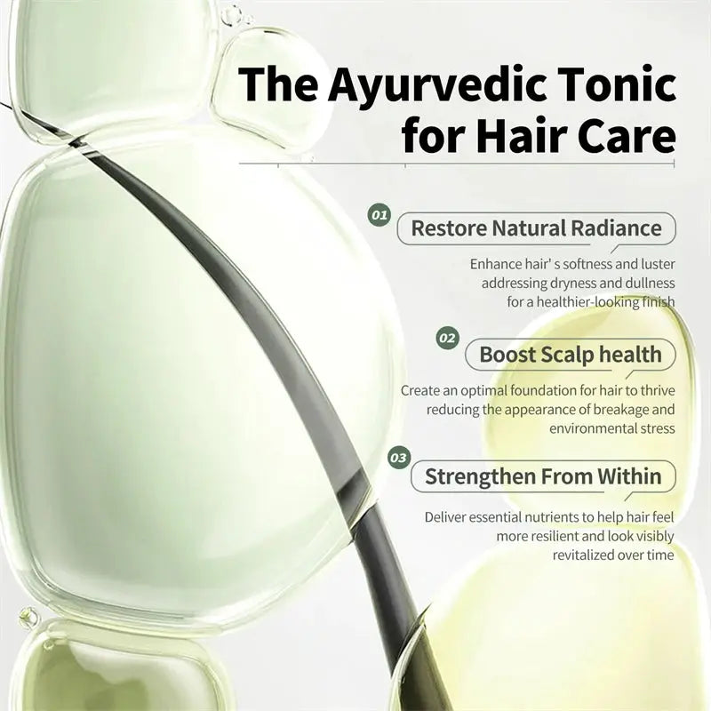 Ayurvedic Hair Growth Oil Organic Serum For Anti Hair Loss And Fast Regrowth Thicken Hair And Revitalize Scalp