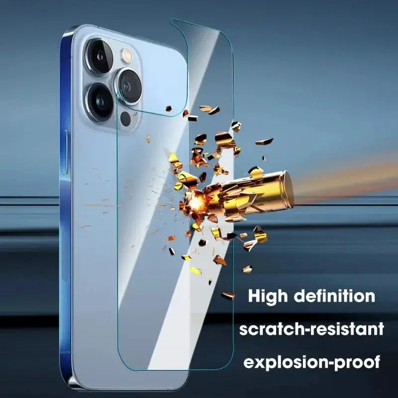 NovaGuard iPhone Back Screen Tempered Glass 12 to 16 Mini Plus Pro Max Ultra Clear Mirror