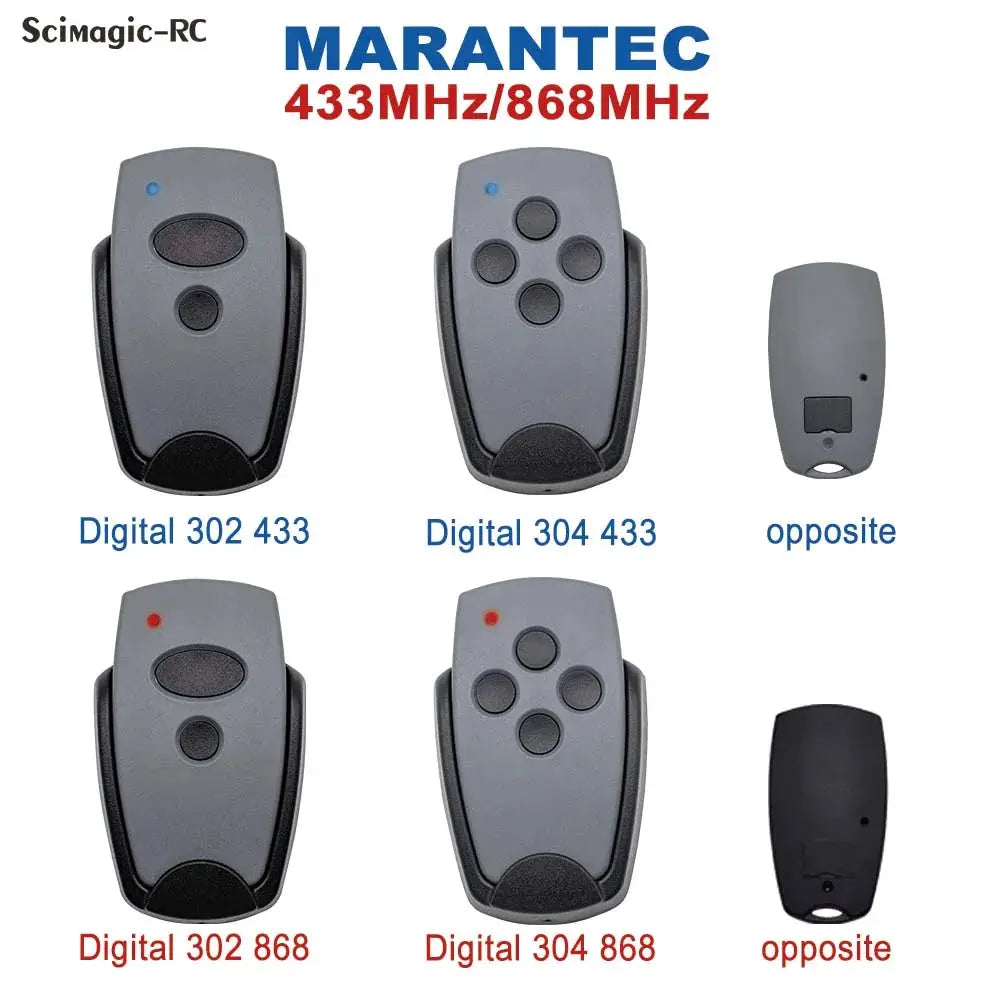 Garage door remote duplicator set of 4, 433/868MHz, Simples Market remotes (D302/D304)